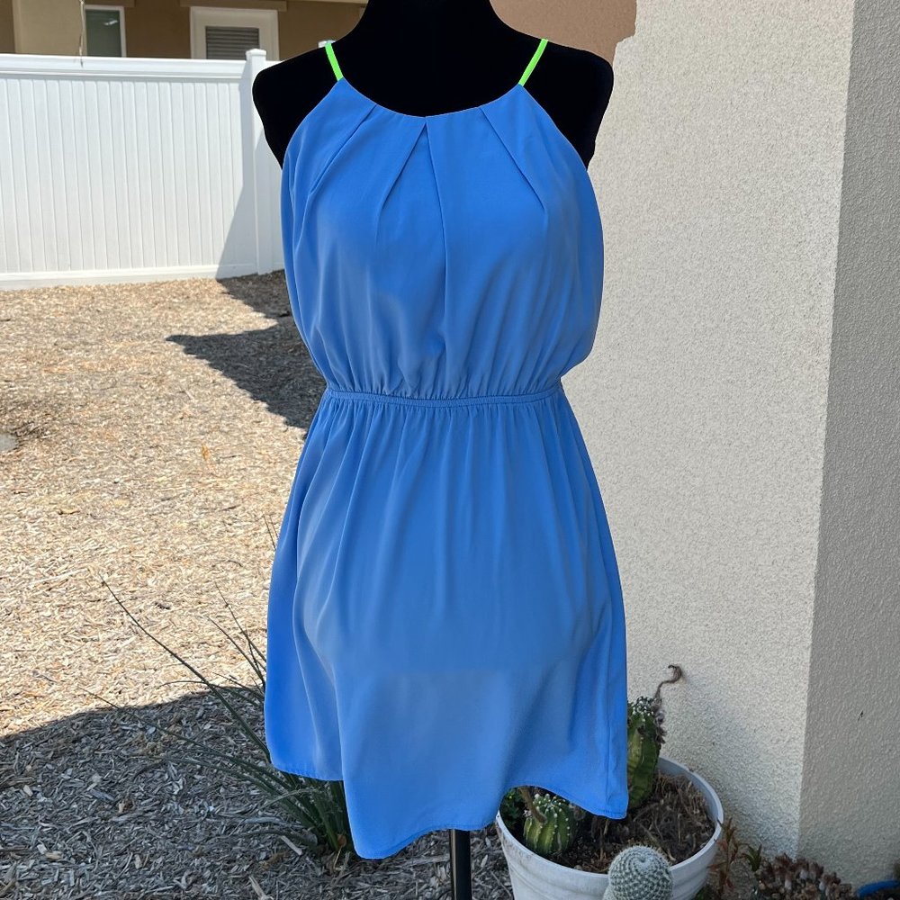 hello miss Light Blue Sundress Women Small